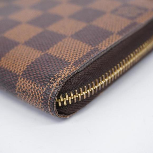 LOUIS VUITTON Long Wallet Damier Zippy N60015 Ebene Men's Women's - Picture 8 of 10
